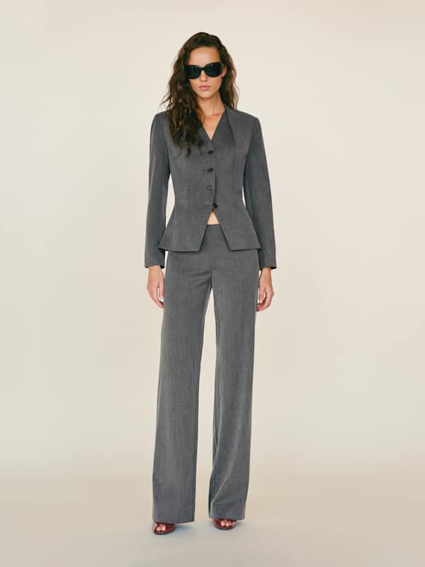 Vivienne Low Rise Pant - Grey